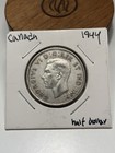 1944 Canada Silver Fifty Cent Coin Nice Silver Coin Wwii Era Half Dollar