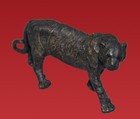 Antique Chinese Bronze Tiger Figurine Vintage Collectible Decor Artifact