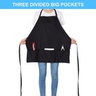 2 Pack 3 Pockets 100  Cotton Adjustable Bib Apron Chef Kitchen Cooking Aprons Fo