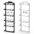 Over The Door Pantry Organizer Kitchen Carbon Steel Holder Door Rack Storage New
