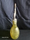 Vintage Handcrafted Glass Wine Stopper   Stained Glass Bottle Topper Folk Art