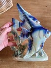 Stunning Vintage Jema  Holland Lustre Angelfishes Figurine N0 181 Larhe Mint    