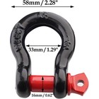 2pcs 1 2 Inch D Ring Shackle  D Shackle Rugged 12 Ton  26 455 Lbs  1 2inch