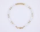 White Mother Of Pearl Heishi Bracelet  14k Gold Or Sterling Silver  Southwestern