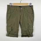 Kuhl Shorts Womens 4 Green Cargo Hiking Outdoor Roll Up Trail Upf Lightweight