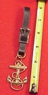 Vintage Heavy Solid Brass Ship Anchor Rope 1 3 4 Ht Pocket Watch Fob Key Chain 
