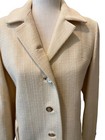 True Vintage 50s 60s Long Trench Tailored Coat Buttery Yellow Small Darling Mod