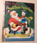 Vintage Christmas Little Golden Book Lot 1950s Disney Donald Duck Santa Claus