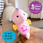 Baby Einstein Sea Dreams Seahorse Plush Soother Pink Toy  Music Lights - 0   Up