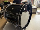 Used Dw Design Series 22 X 18 Bass Drum  Maple  Black Lacquer Finish 