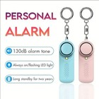 Personal Safety Alarm Keychain Led Light Emergency Self Defense 130db New