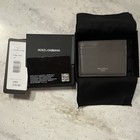 Dolce   Gabbana Dark Grey Leather Business Card Holder Bp0330-av956