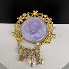 Vintage Kirks Folly Brooch Dream Angel Gold Tone