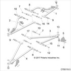 Polaris Control Arm Weld  Upper  Front  Right  64  Red