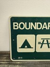 Vintage Us Forest Service Tree Sign Metal Boundary Campsite Picnic Area 23-3