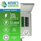 Nature s Generator 12 Circuits 120 240v 50a Non-automatic Power Transfer Kit