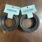 Lot Of 8 - 50ft Quad-shield Coax Cables Dual-shield Rg6 Black New In Box  400ft 