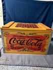Rare 1993 Coca-cola Atlanta Checkers Wooden Storage Box Crate