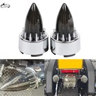 2 Inch Bullet Rear Turn Signal Lens Covers Smoked Tail Light Lenses For Harley