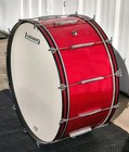 Vintage 1966 Ludwig Concert Bass Drum 36  X 16  Red Sparkle Wrap Sn 442 xxx