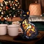 3d Cat Table Lamp Series  Stained Night Light Retro Desk Lamps  