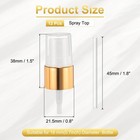 12 Pcs Gold White Spray Top  18 410 Fine Mist Sprayer Reusable Replacement Top