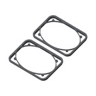 1985 5  Porsche 944 Door Speaker Spacer Pair Under Oem Grilles Black Abs Printed