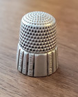  xd Antique Simons Sterling Silver Thimble Size 8 Octagon Panels