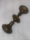 Antique Set Door Knob P   F Corbin 1880 J- 20100 Victorian Brass Bronze Classic