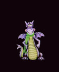 Cheshire Dragon 10   Tall Ceramic Bisque Clay Magic Mold Ready To Paint