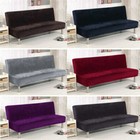 Armless Sofa Cover Stretch Plush Futon Cover Sofa Bed Cover Sofa Slipcover