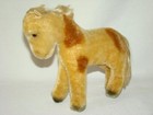 Vintage 1950s-1960s Mohair Steiff Spotted Pony Toy  No Reins  Saddle Or Tags