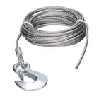  Steel Winch Cable W safety Hook  3 16 In  X 25 Ft   4 000-lb  Tensile Strength 
