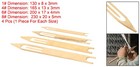 4pcs Netting Needle Shuttles Kit Fishing Net Repair Mending Tool