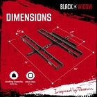 Black Widow Pro Black Anodized Aluminum Double Dirt Bike Carrier - 600 Lb  Capa