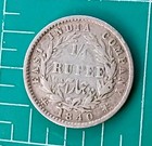 British India  1 4 Rupee 1840 Km459 2 