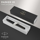 Im Rollerball Pen  Fine Point  Matte Black With Black Trim  Black Ink Refill  Gi