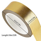 Gold Foil Washi Tape - 2 Rolls Low Tack Self Adhesive Decorative Metallic Foil M
