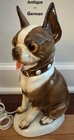 Antique Boston Terrier  german  Lamp  rare    In Bt Collectibles Book   