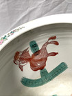 Vintage Chinese Porcelain Koi Fish Bowl Planter Jardiniere 17    Tall