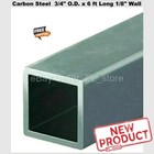 3 4  O d  Steel Square Tube Hollow 6 Feet Long 1 8  Wall 1015 Alloy Squared New