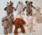 7pc Jellycat Plush Toy Set Smudge Bashful Stuffed Animal Mixed Lot Rare Retired