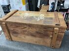 Vintage Wood Toy Chest  Box  30  X 15  X 14 