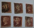 10 Gb Penny Red Stamps  Victoria London    Faults    Lot 71   Plate Numbers