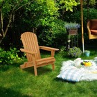 41  Outdoor Patio Wooden Adirondack Chair Lounge Deck Garden Furniture W armrest