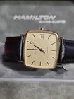 Vintage Hamilton Masterpiece Quartz 10k Gold Filled Watch In Excellent Condition