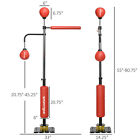 55  -81   Boxing Bag Freestanding Punching Bag With Reflex Bar  Speed Balls