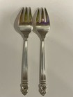 Royal Danish Sterling Silver Pair  2  Salad Forks 6 3 8 