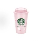 Starbucks Pink Sakura 12oz Stainless Steel Cup W  Double-spout Gift Collectible