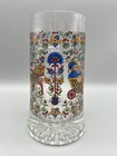 Vintage Kristallglas Mundgeblasen Glass Beer Stein Bierseidel Tankard Germany